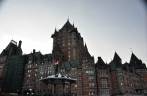 O famoso Chateau Frontenac, um dos mais fotografados hoteis do mundo, em Quebec, no Canadá